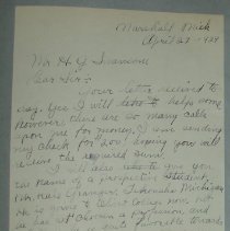 Letter from Charles F. Robinson to H.G. Swanson