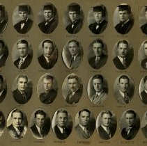 Theta Psi fraternity portraits composite 1929