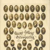 Chicago College of Osteopathy graduates composite photo 1921