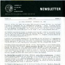 AAO Newsletter Vol XI, No. 4