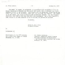 Letter to Peter Nathan from Irvin Korr