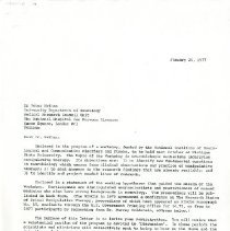 Letter to Peter Nathan from Irvin Korr