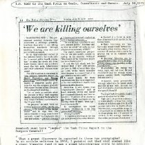 Letter to TCOM Task Force from Irvin Korr