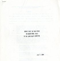 Report from the Task Force on Education Goals