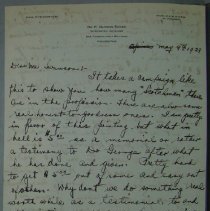 Letter from C. Haddon Soden to H.G. Swanson