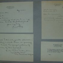 Page 196 of the Laughlin Portrait Committee Correspondence Scrapbook