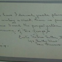 Letter from Emilie Victoria Sutton