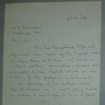 Letter from R.E. Tuttle to H.G. Swanson