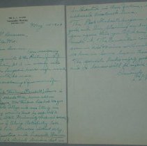 Page 206 of the Laughlin Portrait Committee Correspondence Scrapbook