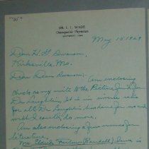 Letter from L.L. Wade to H.G. Swanson