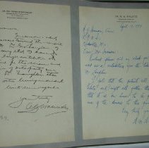 Page 209 of the Laughlin Portrait Committee Correspondence Scrapbook