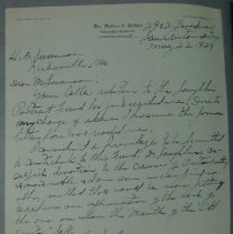 Letter from Lee Howard Watters to H.G. Swanson