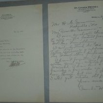 Page 214 of the Laughlin Portrait Committee Correspondence Scrapbook