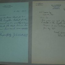 Page 216 of the Laughlin Portrait Committee Correspondence Scrapbook