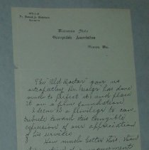 Letter from Harriet A. Whitehead
