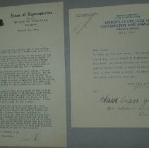 Page 218 of the Laughlin Portrait Committee Correspondence Scrapbook