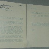 Page 219 of the Laughlin Portrait Committee Correspondence Scrapbook