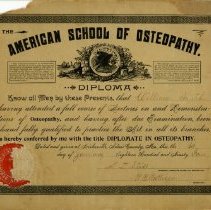 William Smith ASO graduation diploma 1894 Jan 1