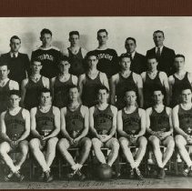 KCOS basketball team group photograph 1933-1934