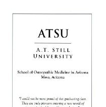 School of Osteopathic Medicine in Arizona Commencement Program 2011