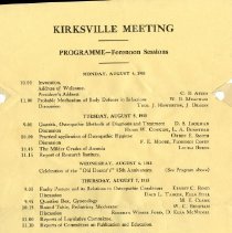 Kirksville Meeting