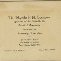 Dr. Myrtle P.M. Cochran