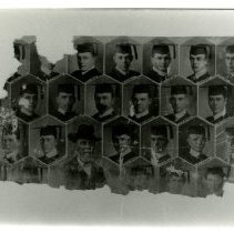 Photo print of ASO Class of 1916 graduates composite photo