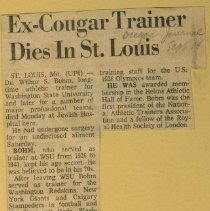 Ex-Cougar Trainer Dies in St. Louis