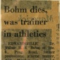 Bohm Dies, was Trainer in Athletics