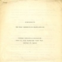 Speech transcript Canadian Osteo Assc during Royal Commission hearing 1962