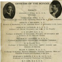 ASO officers faculty list ca. 1904