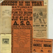 Page 1 of ASO athletics loose scrapbook page