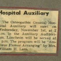 Hospital Auxiliary