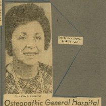 Osteopathic General Hospital Auxiliary Plans Dinner Dance