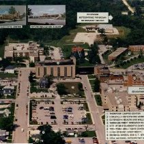KCOM Campus and proposed buildings and labels ca. 1990
