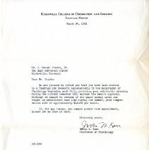 Letter to C. Robert Starks from Irvin M. Korr