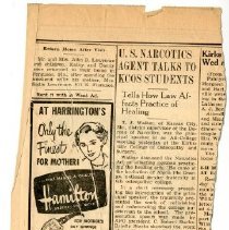 U.S. Narcotics Agent Talks to KCOS Students