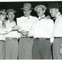 Singing Group of Alpha Phi Omega Members