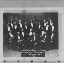 Film negative of ASO Glee Club group photo 1898-1899