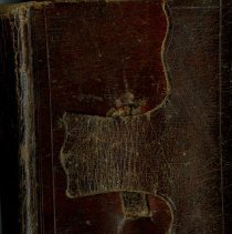 Leather flap closure on Bible 1848