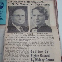 Ten Pioneer State Osteopaths to be Honored at City Session