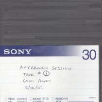 Afternoon Session Tape # 3