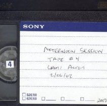 Afternoon Session Tape # 4