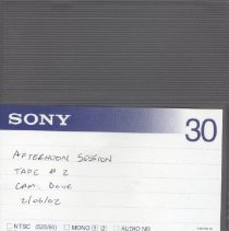 Afternoon Session Tape # 2