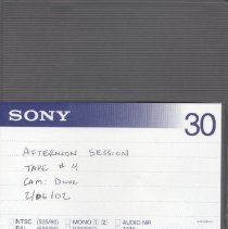 Afternoon Session Tape # 4