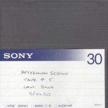Afternoon Session Tape # 5