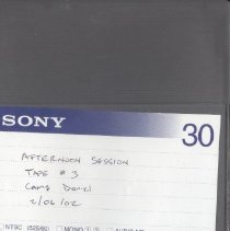 Afternoon Session Tape # 3