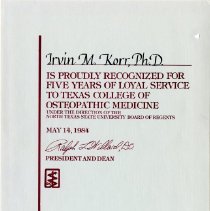 5 Year Service Award