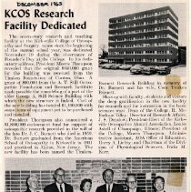 KCOS Research Facility Dedicated