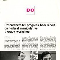 Researchers Tell Progress, Hear Report on Federal Manipulative Therapy Work